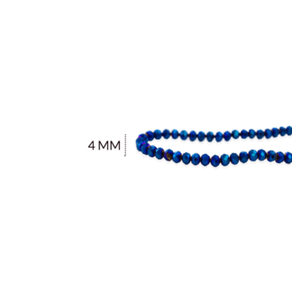Róndela azul eléctrico metalizado 4mm