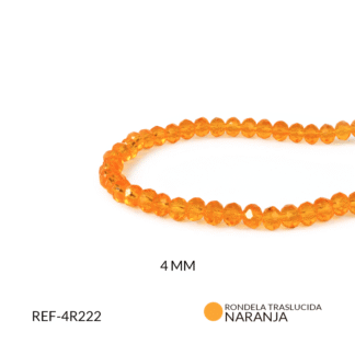 Róndela naranja claro traslucido 4mm