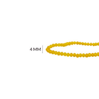 Róndela amarillo quemado traslucido 4mm