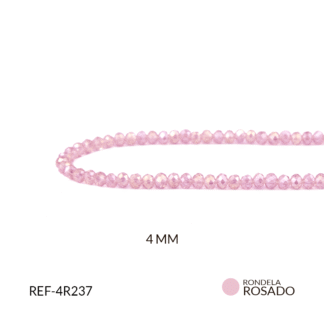 Róndela rosado traslucido 4mm