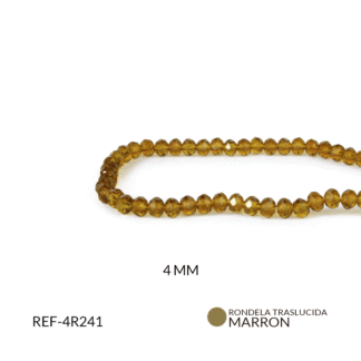 Róndela marrón traslucido 4mm