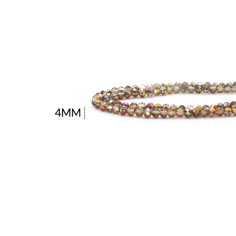 RONDELA BICOLOR 4MM / x sarta 48 cm aprox / REF-4R425 / REF-4R425