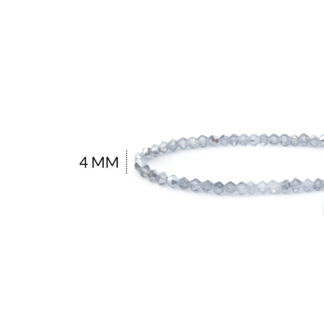 Rombo plateado espejo metalizado 4mm