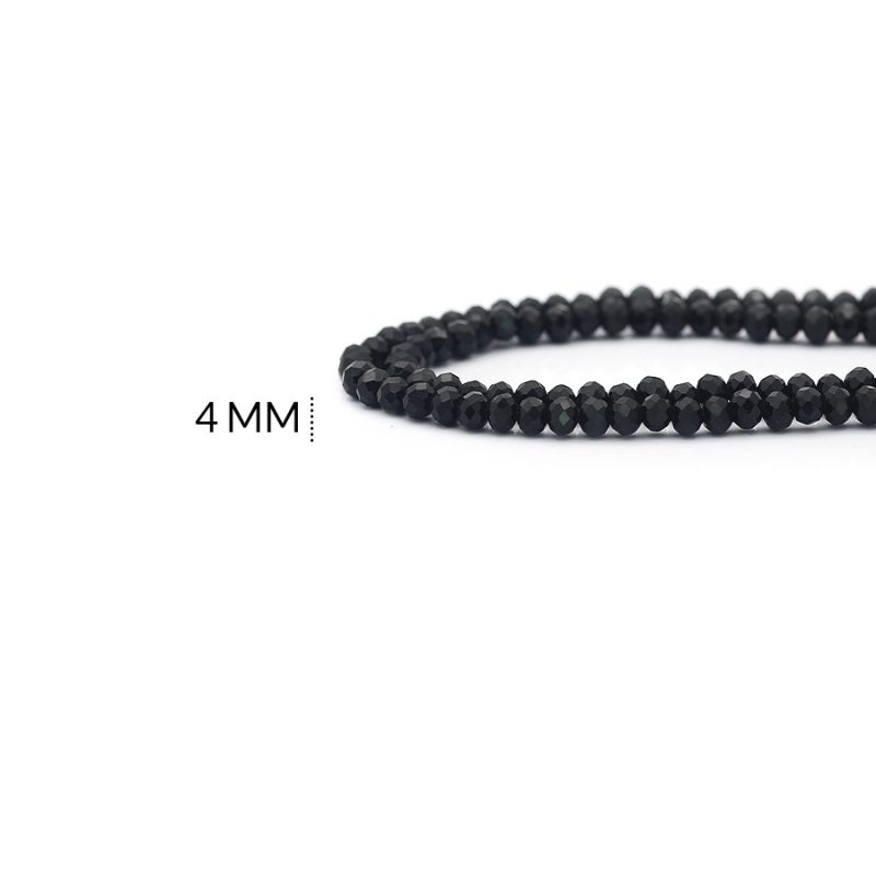 Rondela 4 mm color boreal negro / x sarta / ref - 4R001
