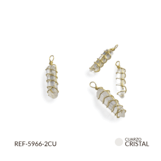 DIJE PIEDRA CUARZO ENCASQUETADA / x und / REF-5966-2CU