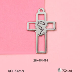 Cruz zamak calada virgen silueta 28x49mmx und