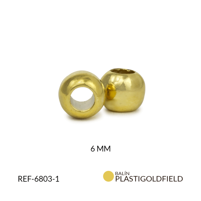 BALIN PLASTIGOLDFIELD BOCA ANCHA 6 MM / paquete x 2 gramos / 24 UND APROX / REF-6803-1