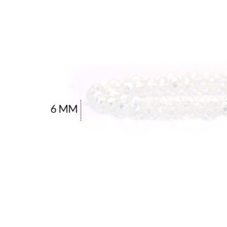Róndela blanco boreal 6mm x sarta