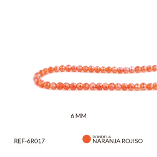 Róndela rojo naranja boreal 6mm