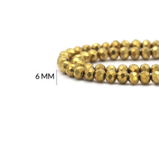 Róndela dorado metalizado 6mm