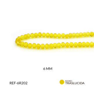 Róndela amarillo traslucido 6mm