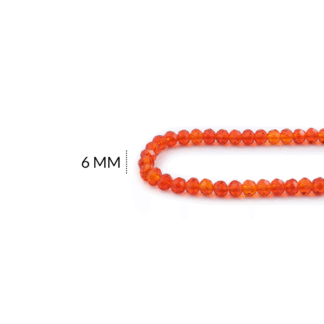 Róndela naranja oscuro traslucido 6mm