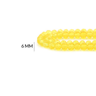 Róndela amarillo medio traslucido 6mm