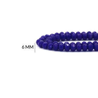 Róndela murano azul rey mate 6mm