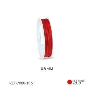 Hilo chino rojo bnadera 0.8mm rollo x10 metros aproximadamente