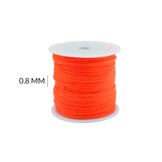 Hilo chino naranja fluorescente 0.8mm rollo x90 metros