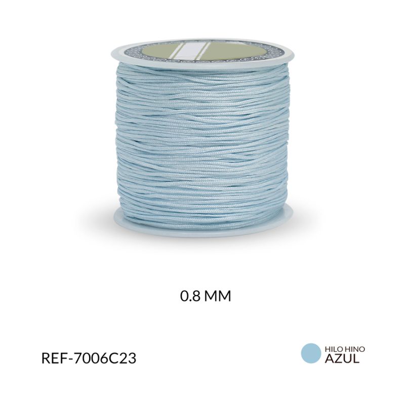Hilo chino azul P 0.8 mm / Rollo x 90 metros aproximados / Ref-7006C23