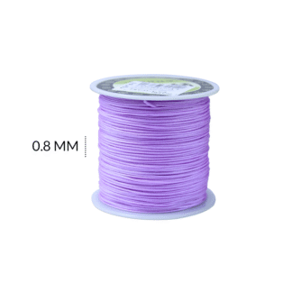 Hilo chino morado 0.8 mm rollo x90 metros