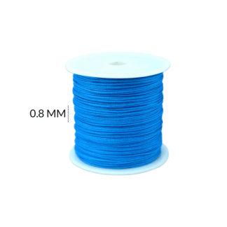 Hilo chino azul zafiro 0.8mm rollo x90 metros
