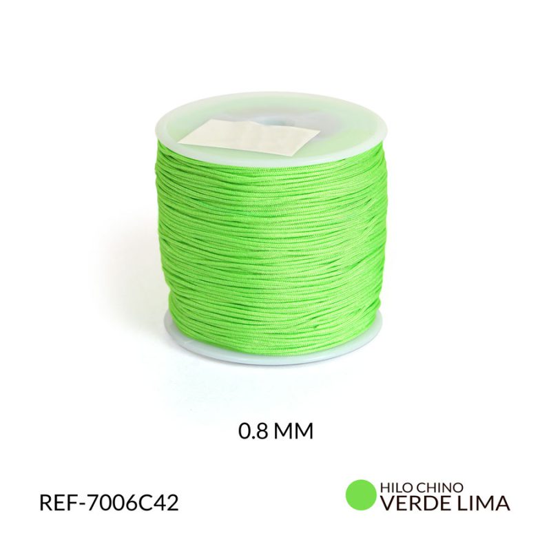 Hilo chino verde lima 0.8mm