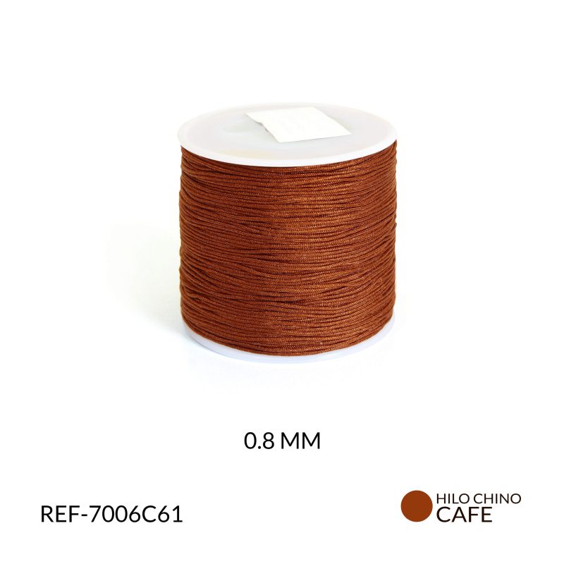 Hilo chino café m 0.8mm / rollo x 90 mt aprox  / Ref-7006c61