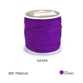 Hilo chino morado 0.8mm rollo x90 metros