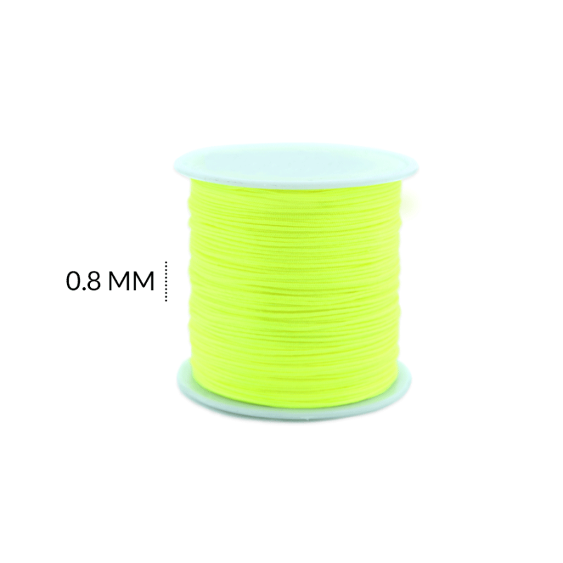 HILO CHINO AMARILLO FLUORESCENTE 0.8 MM / rollo x 90 mtr aprox / REF-7006C79