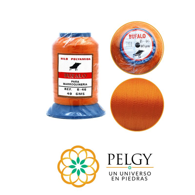 Hilo bufalo naranja B-46 / rollo 40 grm aprox / Ref-7010C36 / Ref-7010C36