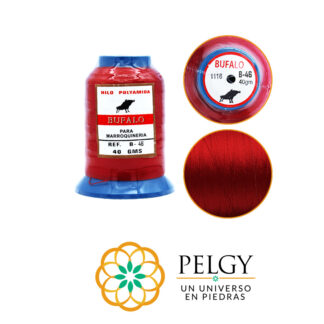 Hilo búfalo rojo bandera B-46 rollo 40 gramos