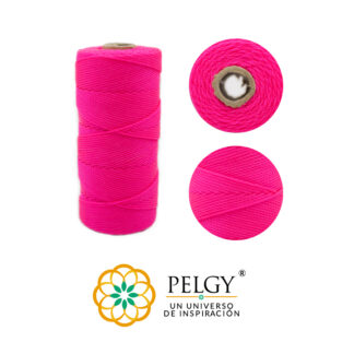 Hilo terlenca fucsia fluorescente #12 rollo x100 gramos