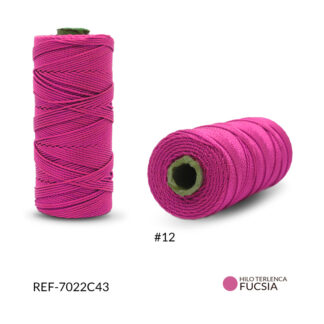 Hilo terlenca fucsia claro #12 rollo x100 gramos