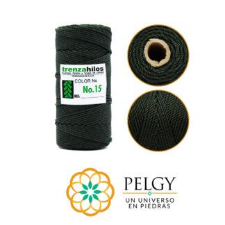 Hilo terlenca #15 verde oscuro rollo x100 gramos