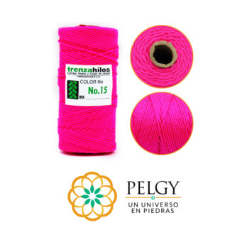 Hilo terlenca fucsia fuerte #15 rollo x100 gramos