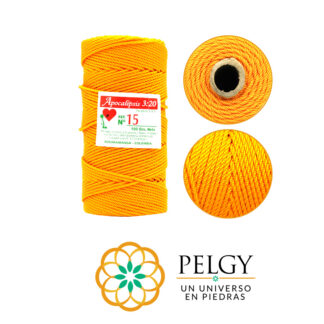 Hilo terlenca amarillo bandera #15 rollo x100 gramos