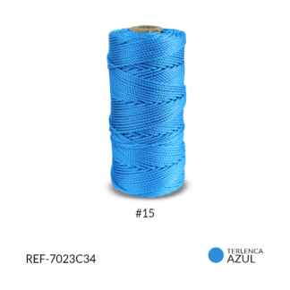Hilo terlenca azul zafiro #15 rollo x100 gramos aproximado