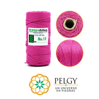 Hilo terlenca fucsia claro #15 rollo x100 gramos