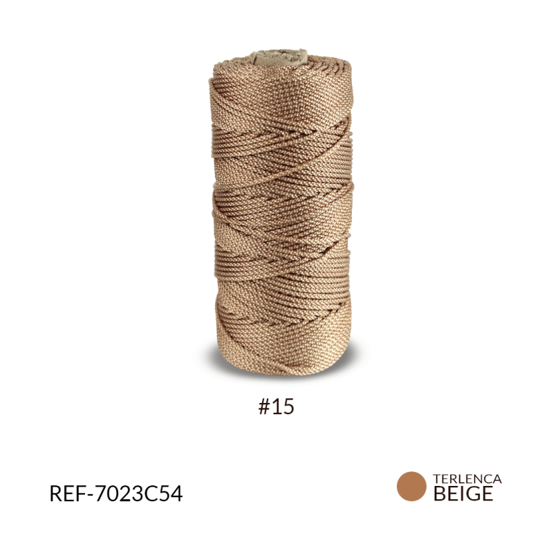 Hilo terlenca beige m #15 / x rollo ( 100 gramos aproximados ) / REF-7023C54