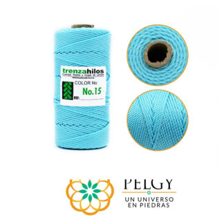 Hilo terlenca azul claro #15 rollo x100 gramos