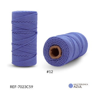 Hilo terlenca azul hortensia #15 rollo x100 gramos
