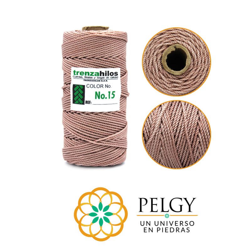 Hilo terlenca # 15 beige (6) / x rollo / REF-7023C6 / ref - 7023C6