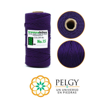Hilo terlenca #15 morado x rollo