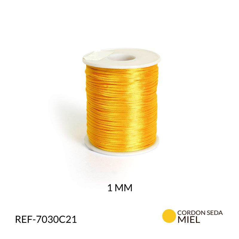CORDON SEDA MIEL 1MM / ROLLO x 90MT APROX / Ref-7030c21