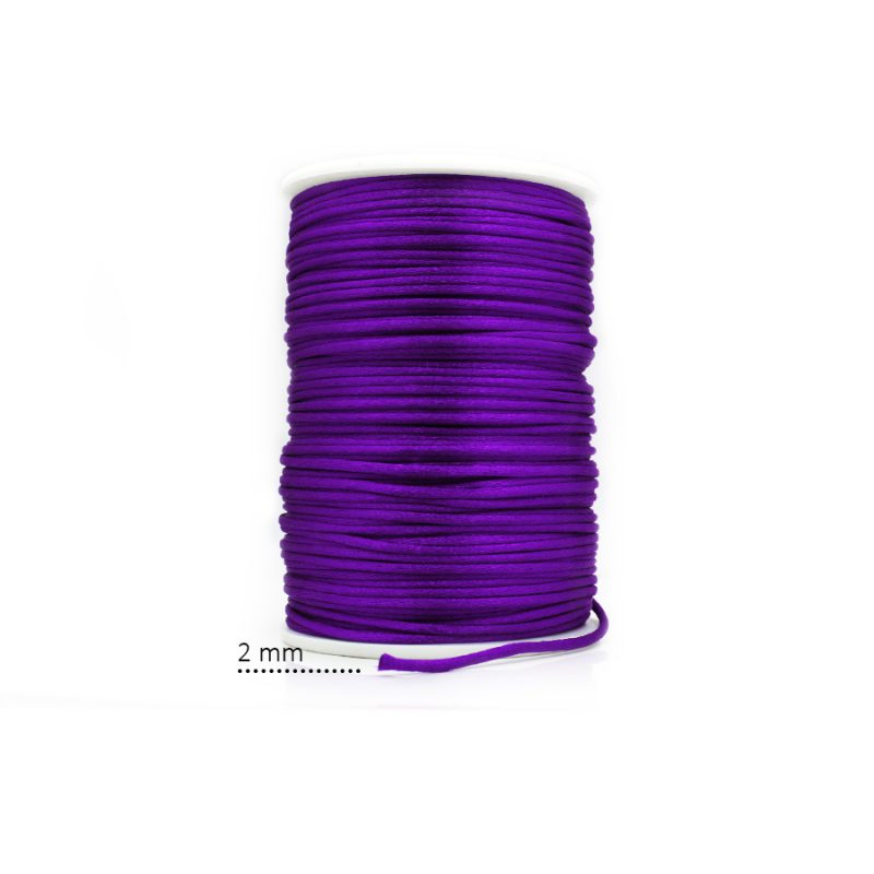CORDÓN SEDA MORADO P (66) 2 MM / X ROLLO 130 MTR APROX / REF - 7040C66 / ref - 7040C66