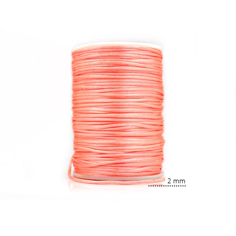 CORDÓN SEDA SALMÓN C (72) 2 MM / X ROLLO 130 MTR APROX / REF - 7040C72 / ref - 7040C72