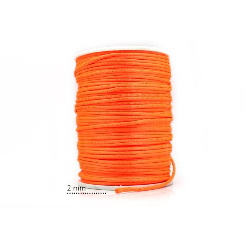 CORDÓN SEDA NARANJA F (97) 2 MM / x ROLLO130 MTR APROX / Ref-7040C97