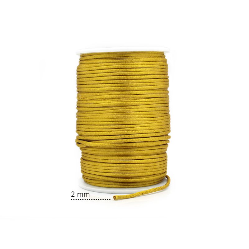 CORDÓN SEDA DORADO (63) 2MM / ROLLO X 130 MTS APROX / REF - 7040C63 / REF- 7040C63