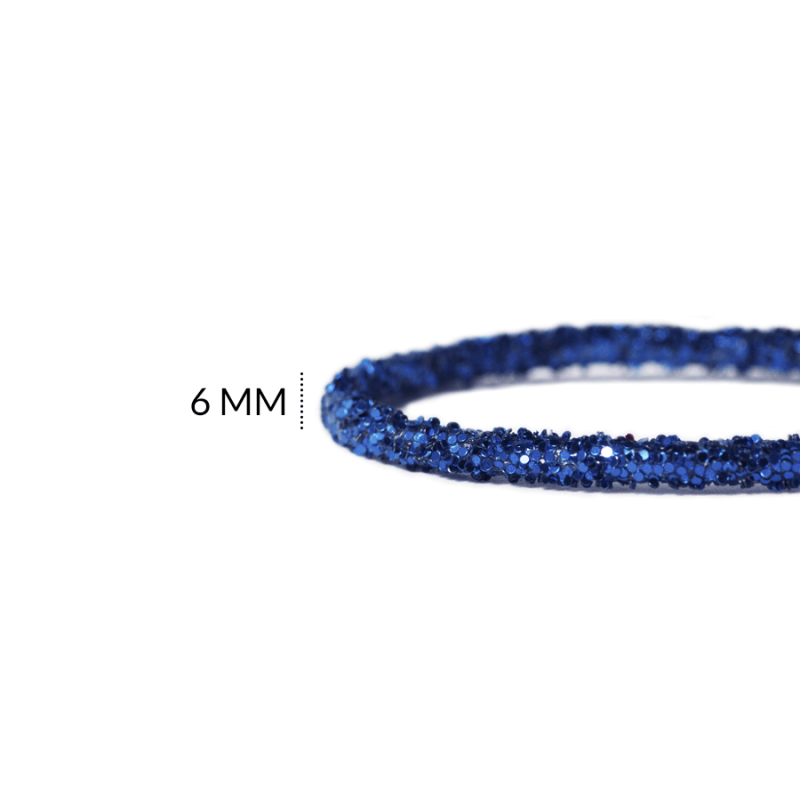 CORDON MURANO 6MM / color azul rey / x METRO / REF-7048-1C10