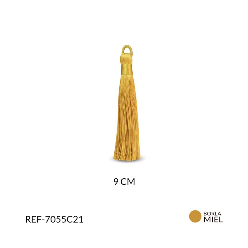 Borla Miel hilo cordon 9 cm / x par / Ref-7055C21
