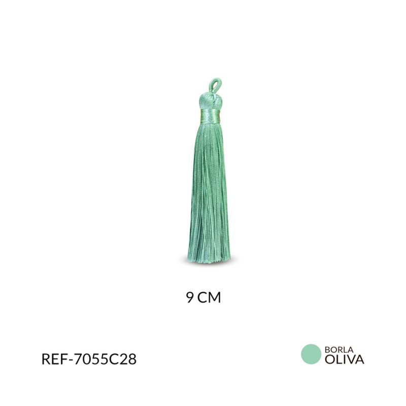 Borla Oliva hilo cordon 9cm / x par / Ref-7055C28