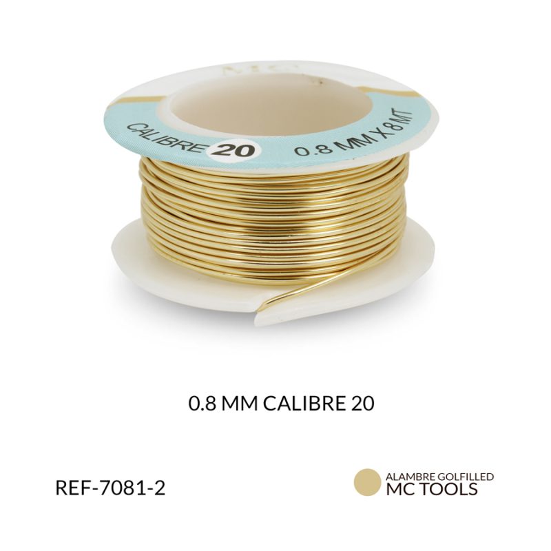 Alambre joyeria golfi mc tools # 20 0.8mm / rollo x 8 mt aprox / Ref-7081-2 / REF-7081-2